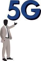 Distinguished person manager highlights 5G internet