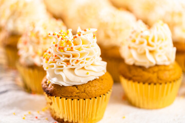 Pumpkin spice cupcake