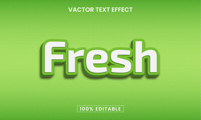 Fototapeta premium Fresh editable 3d text effect generator and text style effect