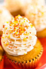 Pumpkin spice cupcake