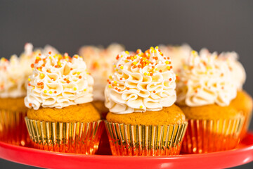Pumpkin spice cupcake