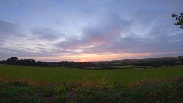 Sunset Time Lapse from Perran Quay Holiday Park