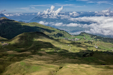 Fototapeta na wymiar View in the Swiss Alps