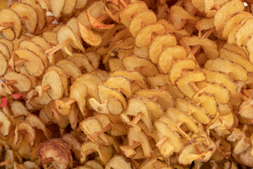 Homemade Spiral Cut Potato Chips at the Fair