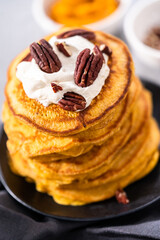 Pumpkin pancakes