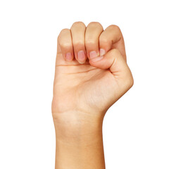 american sign language letter e