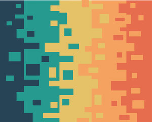 Rainbow abstract square paint background