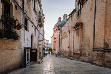 Alley behind the Mother Church (Mother Church also called Collegiata Maria SS. Annunziata) which...