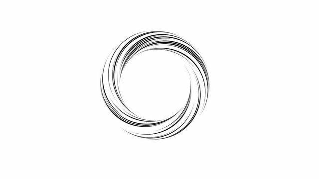 Rotating toroid shape (4K 3840x2160 30fps).