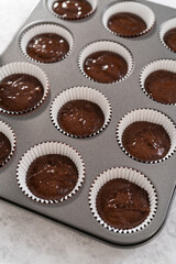 Chocolate strawberry cupcakes
