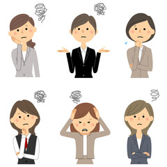 ビジネスウーマン　困る