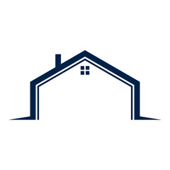 Real estate logo icon flat vector simple isolated illustration signage template design trendy.