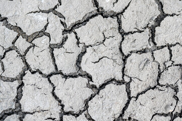 Dry cracked ground