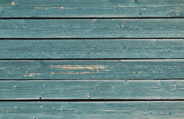 Blue wooden vintage old rough rustic boards retro texture background.
