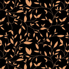 seamless pattern with leaves