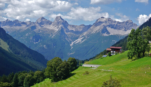 Hornbachkette, Allg&auml;uer Alpen, &Ouml;sterreich, Tirol, Standort: Bschlabs an der Hahntennjoch-Passstra&szlig;e