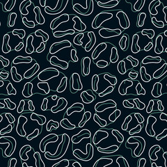 seamless abstract line pattern. Hand draw line circle background