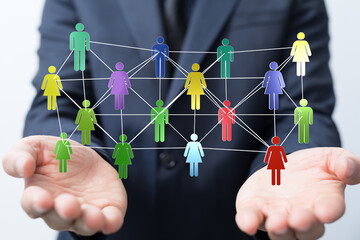 Unity group and teamwork concept