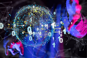 Fototapeta premium Actionable Analytics Connecting people on the internet