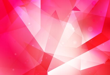 Light Red, Yellow vector background with polygonal style.