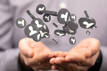 Abstract technology group and data
