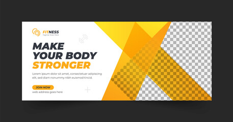 Gym & Fitness Web Banner Template