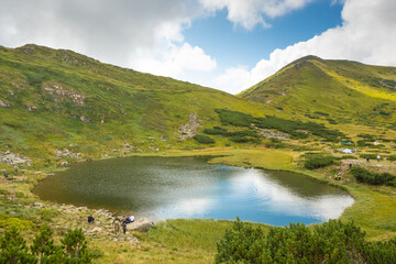 Mountain lake Nesamovyte, Montenegrin ridge - 457885156