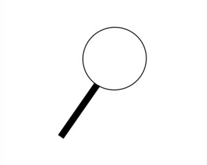 Search icon with black line