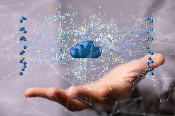 Ui of Cloud Computing Technology Internet Storage Network Concept