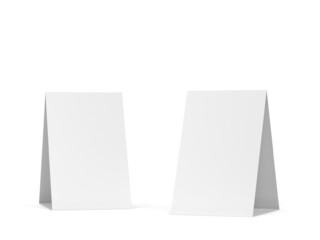 Blank table tent card mockup