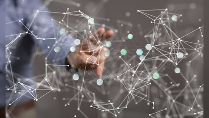 videoconference group of people talking in social network