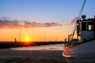 Gorgeous Sunset on the Coast of northern Jutland, Denmark, Europe