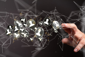 internet net and data digital concept