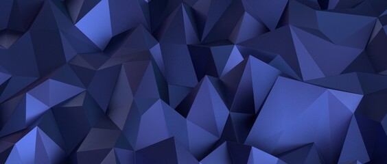 Geometric blue ice low poly background