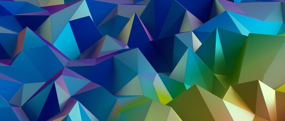 Abstract Low-Poly background. triangulated texture. Design 3d