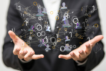  people network structure HR - Human resources management and recruitment