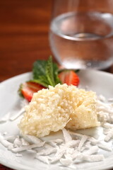 White coconut, classic Brazilian candy made with coconut