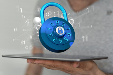 Cybersecurity and information or network protection. Future technology web