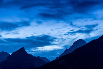 Epic Mountain Clouds Mist in Austria at Sunset Sunrise