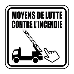 Logo moyens de lutte contre l'incendie.