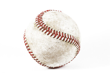 An isolated baseball in light box