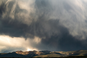 Storm clouds hang over the continental divide