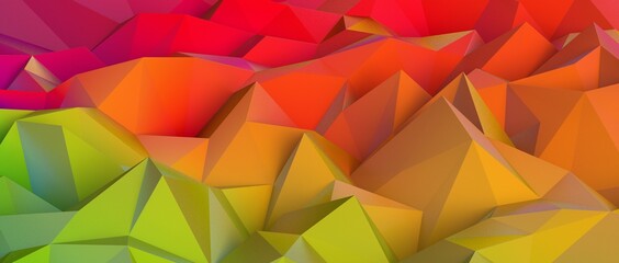 Fototapeta premium Abstract Low-Poly background. triangulated texture. Design 3d. Polygonal geometrical pattern. Triangular modern style