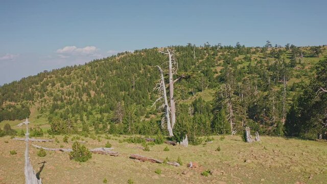 4K aerial footage to Baltses - Pindos National Park, Epirus, Greece