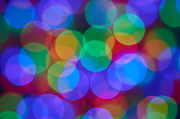  abstract background multicolored bokeh circles for Christmas.j