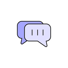 Fototapeta premium user experience chat bubble icon vector