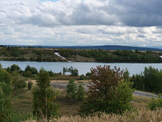 Obraz premium lake and forest