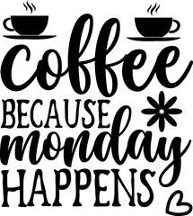 coffee SVG design Cut Files for Cutting Machines like Cricut 