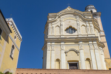 Fototapeta na wymiar The beautiful church of Diano Castello