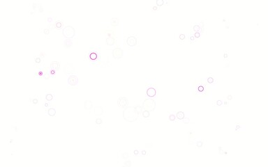 Light Pink, Yellow vector pattern with spheres.